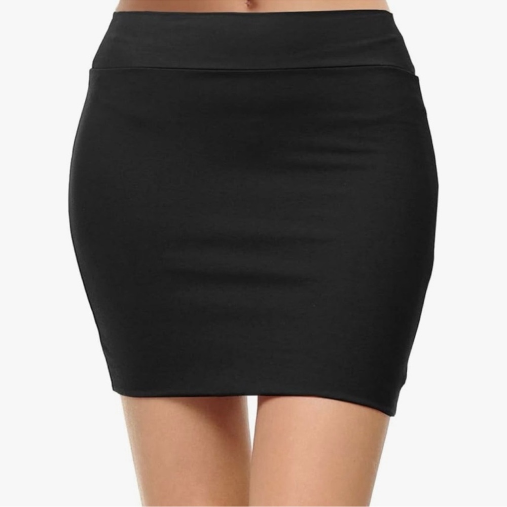 Hybrid & Company Black Bodycon Mini Skirt – Size 5X – Made in USA (NWT) - Picture 5 of 10